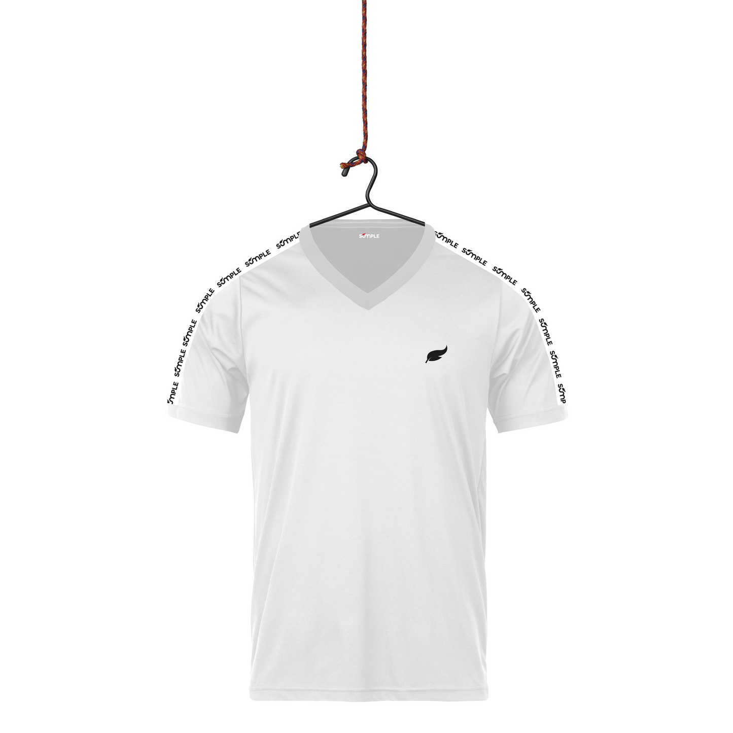 T-shirt Col V - Logo feuille