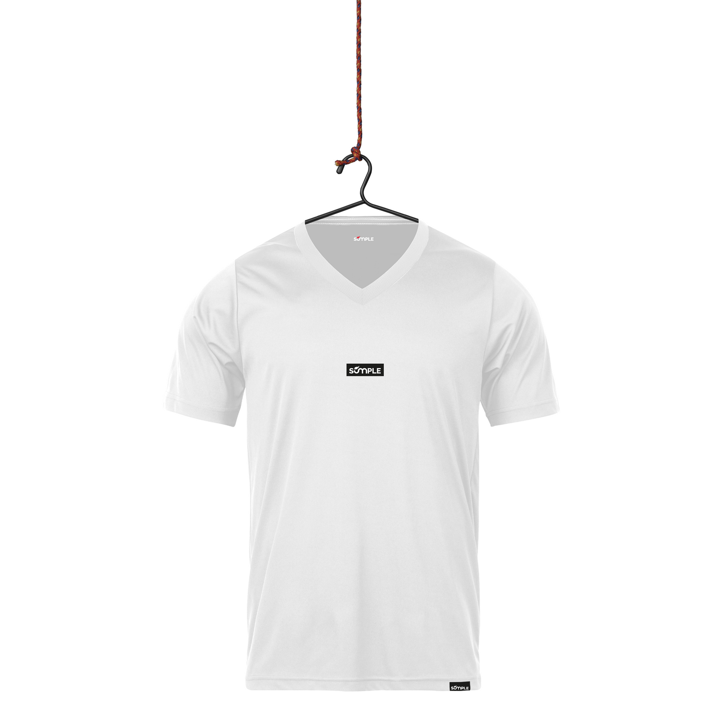 T-shirt Col V - Logo centré