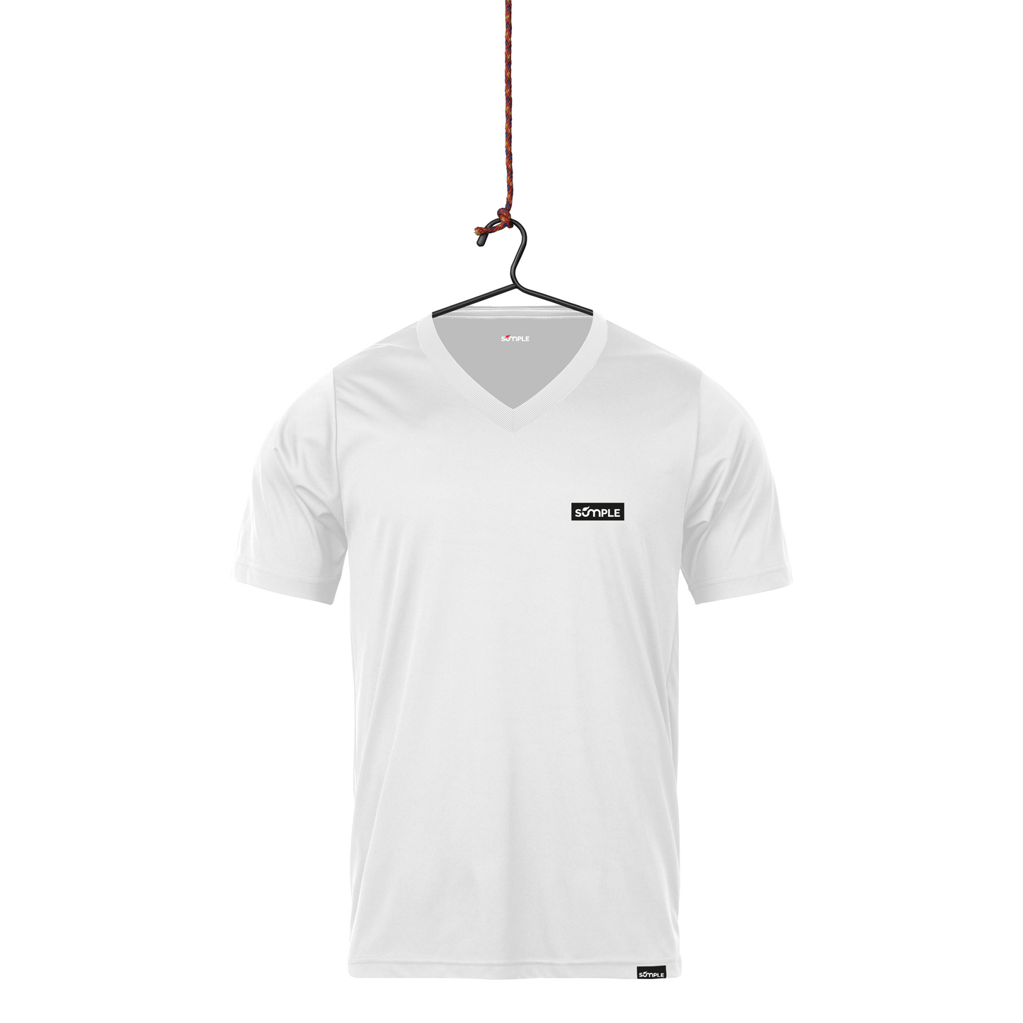 T-shirt Col V - Logo poitrine